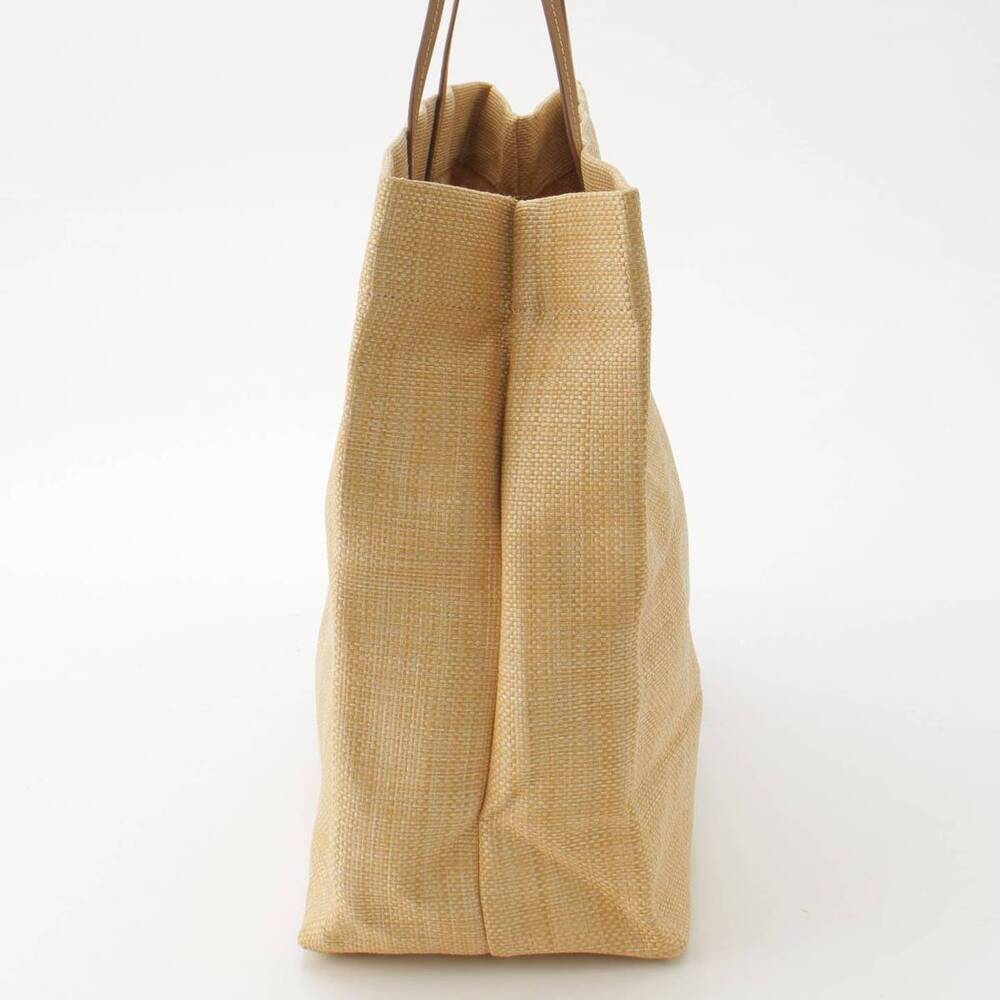 Prada Raffia Shopper Bag Resort Limited Edition Logo Beige Tan - Picture 3 of 10
